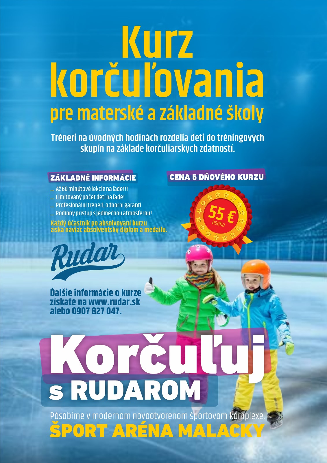 Kurzy korčuľovania SC RUDAR